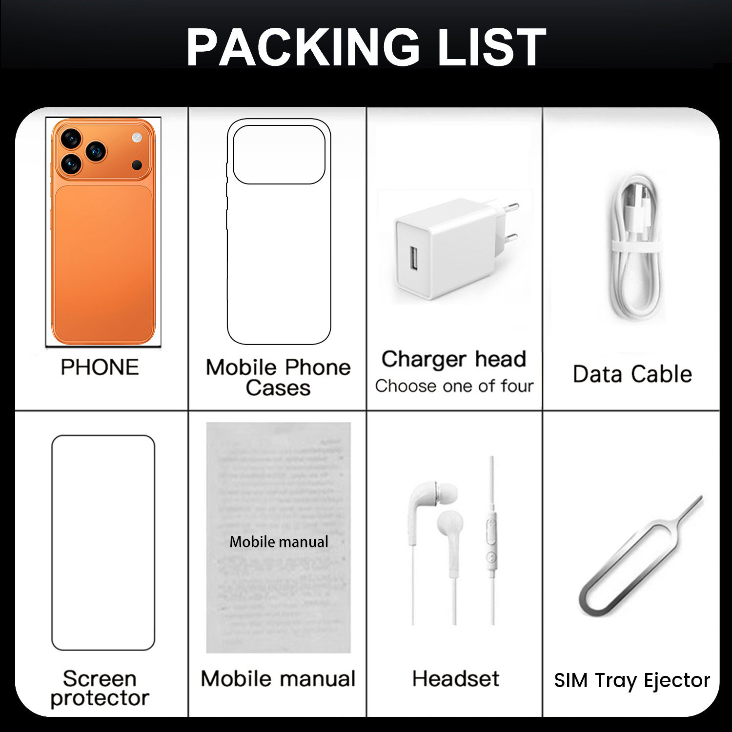 2025热销 跨境手机I17 Pro Max真4G 7.3寸大屏4+64外贸全网通