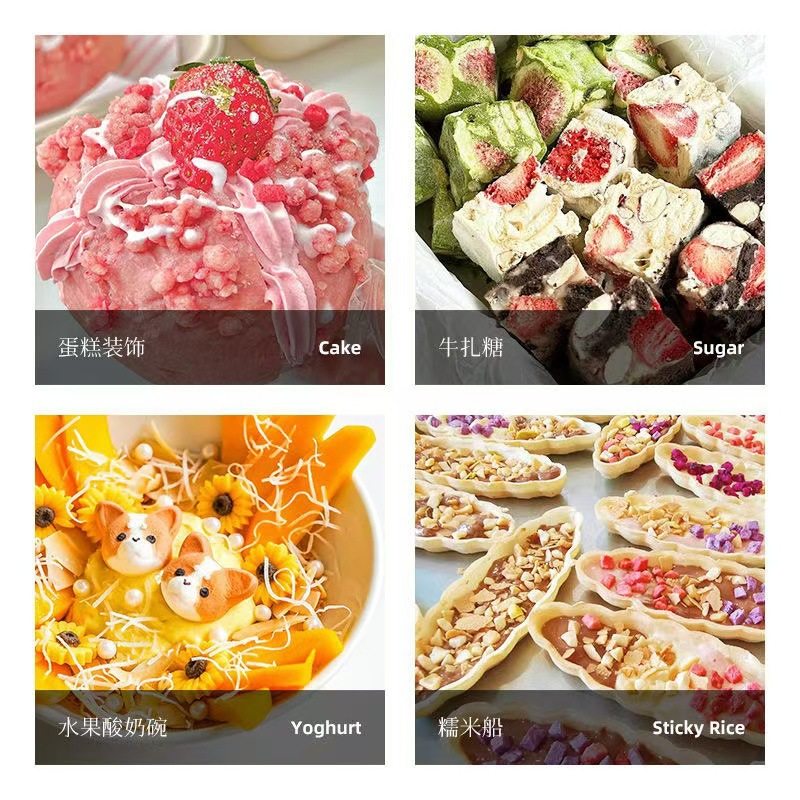 Fruit grains strawberry grains mango diced banana crushed apple grains 5*5 pineapple grains dragon fruit grains baking raw materials wholesale