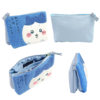In Stock Japanese Chiikawa Jiyikawa Cosmetic Bag Cartoon Cute Plush Embroidered Student Stationery Pencil Case