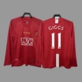 2007-08 manchester l home court + printed no. 11 league version