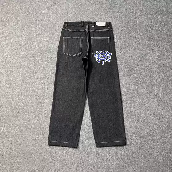 ADWYSD alwaydo what you hould do sun roll print base wash jeans