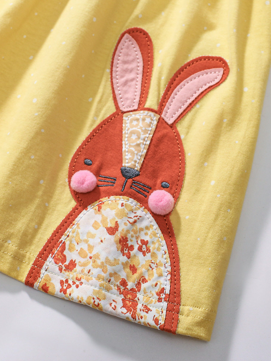 Kids' Clothing, New Kids' Dress, Cotton Girls' Princess Dress, Summer Short-sleeve Kids' Dress