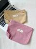 New Simple Corduroy Large Capacity Cosmetic Bag Travel Skin Care Wash Bag Hand Bag Student Storage Bag