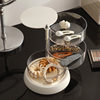 Jewelry Storage Box Transparent Rotating Box Multi-Layer Large Air Cushion Makeup Cotton Beauty Egg Storage Shelf Rotating Storage
