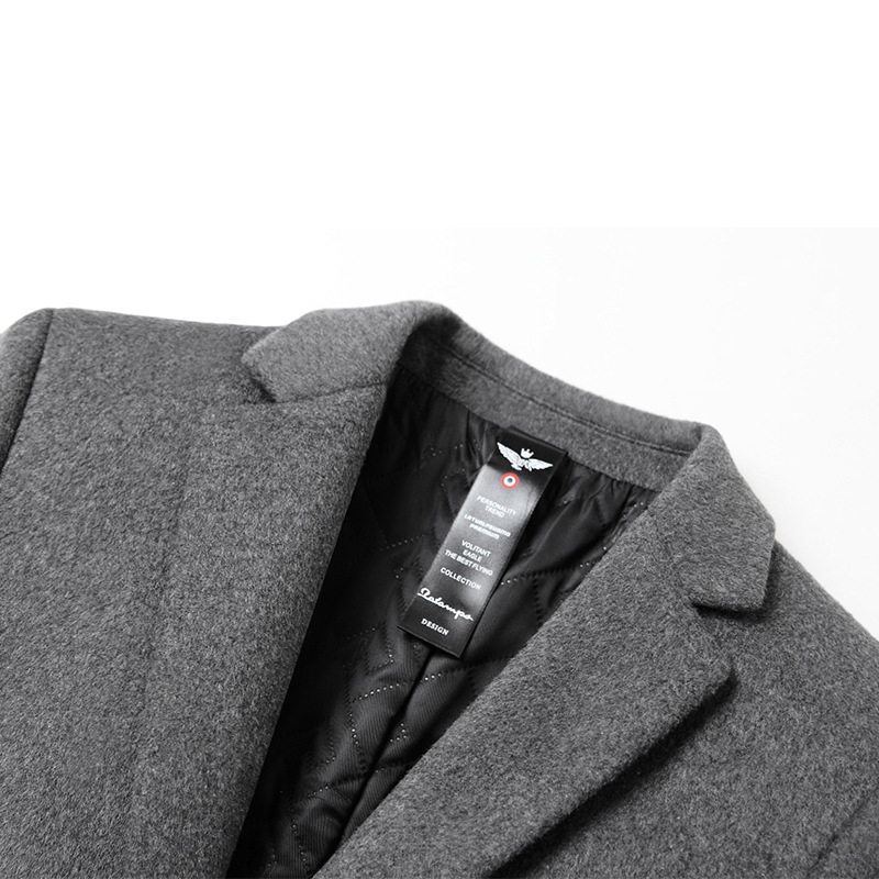 Mens Wool Blend Overcoat Mid Length Multiple Colors Available Wholesale Ready to Ship
