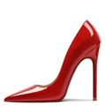 Red patent leather-heel height 6cm