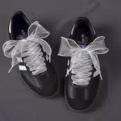 Fairy Wave Roll Shoelace Silk Snow Shoelace Fit De Xun Air Force One Canvas Shoelace with Rope Pair