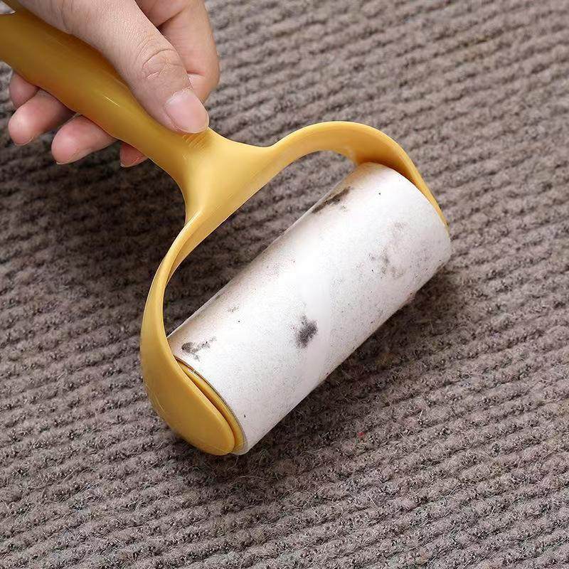 Household Long-Handled Roller-Type Plastic Lint-Sticking Paper, Tear-Off Lint-Sticking Paper, Household Clothes Lint Remover, Lint-Sticking Roller Paper