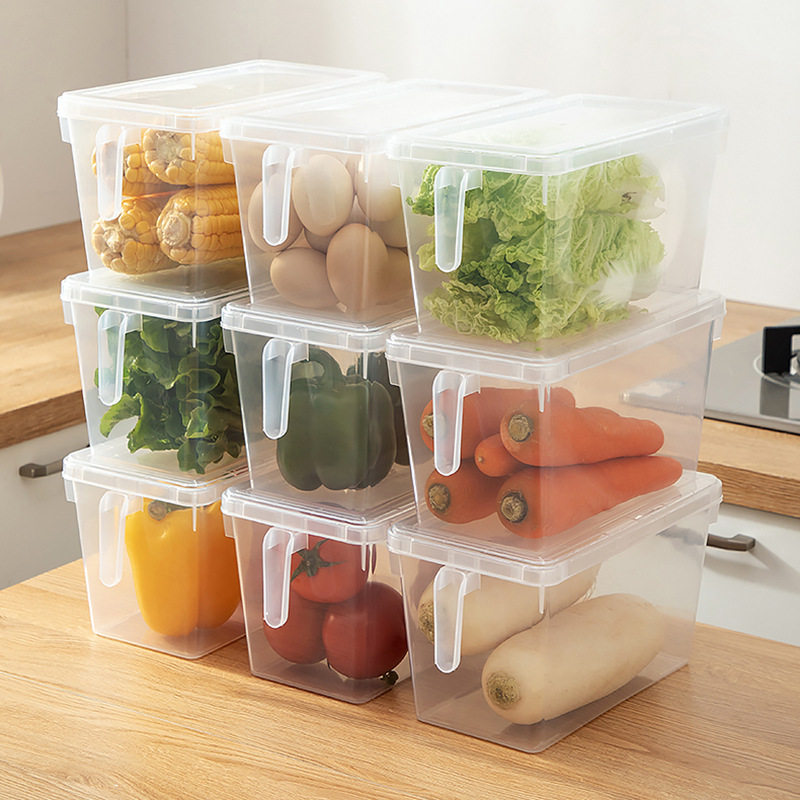 Refrigerator fresh-keeping box sealed box food grade vegetable fresh-keeping sub-packaging storage tank freezer egg box wholesale