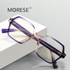 European and American new plain glasses square progressive color women's glasses frame 2162 cross-border ins style anti-blue light glasses frame fashion