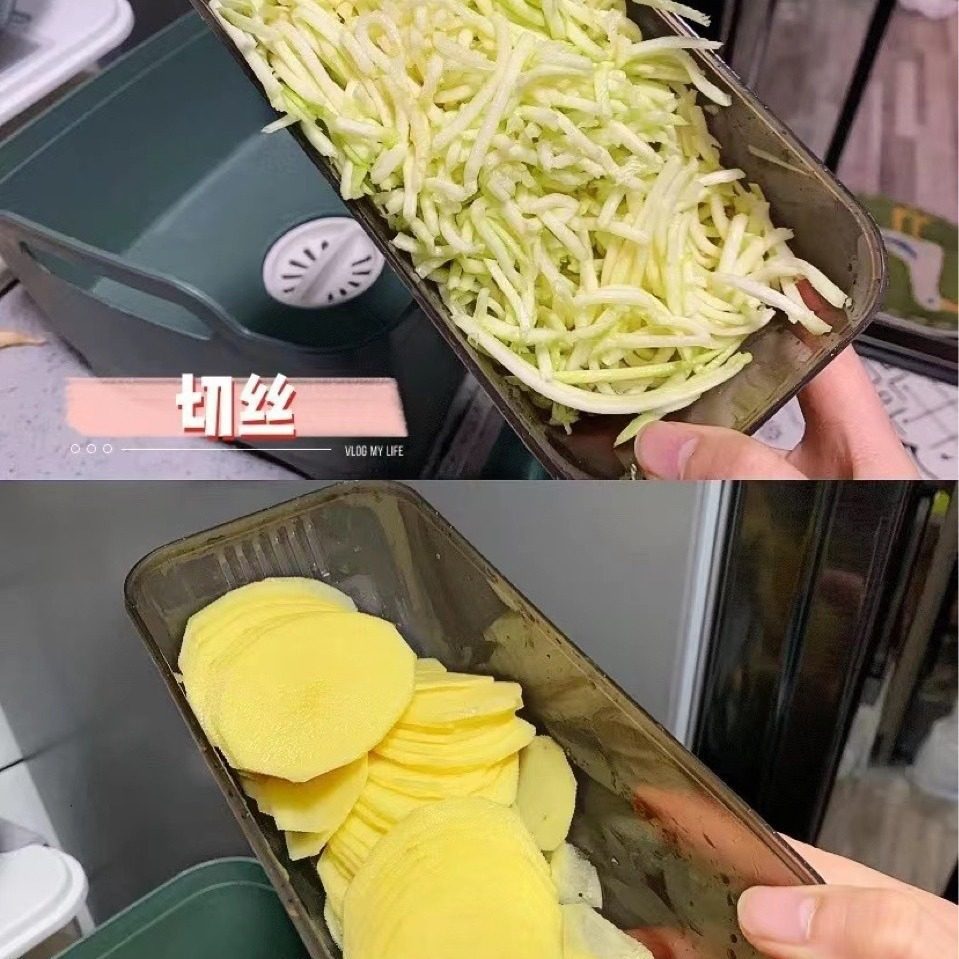 Kitchen cutting vegetables and meat slices multi-functional manual cutting and chicer grater cross-border gift kitchen tools