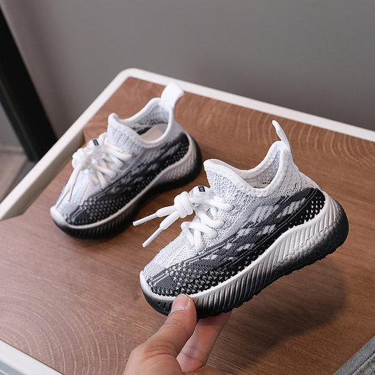 Big Sale Processing Kidsren's Coconut Shoes, Boys' Sports Shoes, Breathable Mesh Shoes, Fly-Knit Girls' Casual Shoes, Soft-Soled Baby Shoes