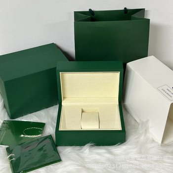 Rolex Watch Box Green Packaging Box High-End Storage Box Wave Packaging Water Ghost Swiss Gift Box Rolex Watch Box