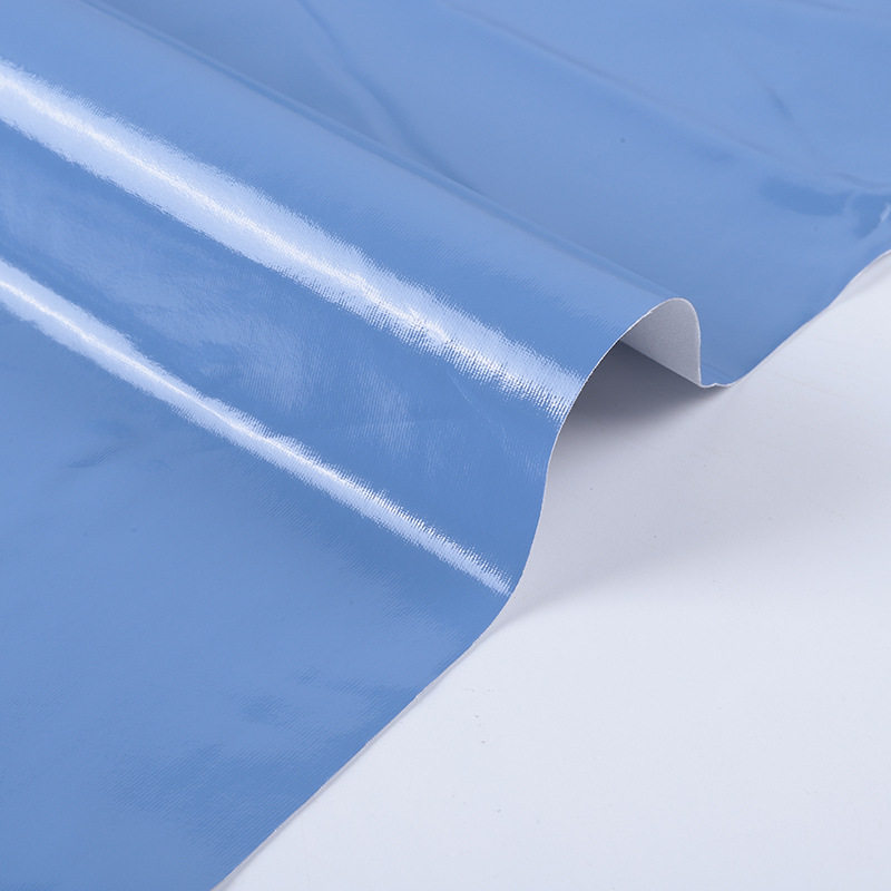 Spot Wholesale 0.6mm Four-Sided Elastic Mirror Pu Artificial Leather Elastic Bottom Glossy Colored Patent Leather Mirror Leather