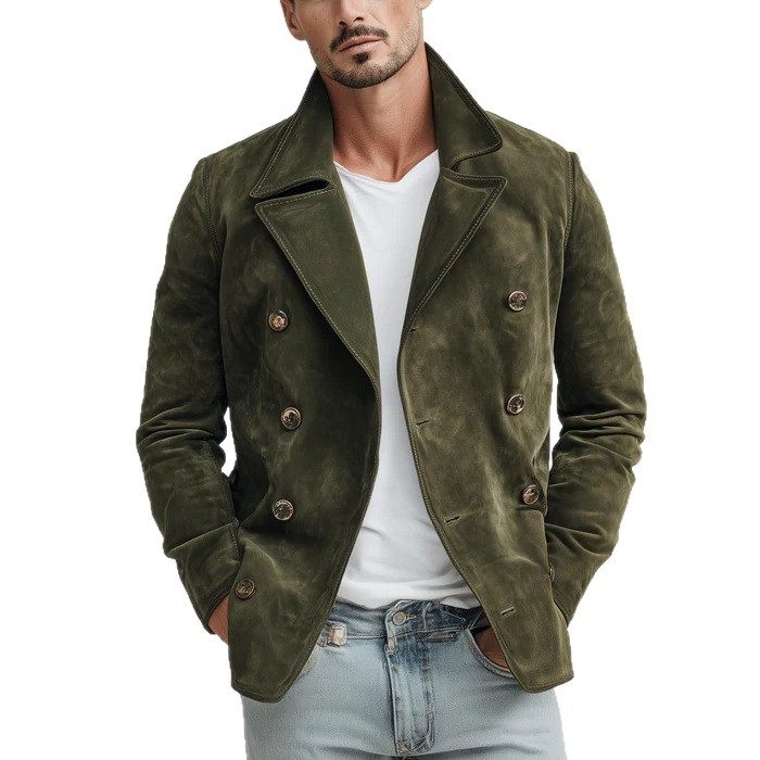 2026欧美秋冬新款外贸亚马逊热卖男装休闲时尚复古夹克外套男士