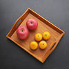 Zakka Retro Wooden Tray Wooden Restaurant Serving Tray Restaurant Food Fruit Tray Portable Storage Tray