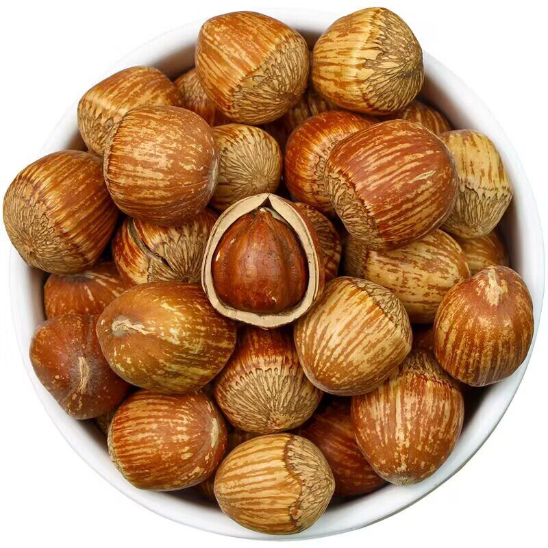 Hazelnuts from Northeast China, Fresh Raw Licheng Hazelnut Kernels, Roasted Nuts, Large Kernels