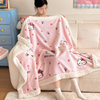 Hello Kitty Office Nap Blanket for Girls Hello Kitty Shawl Air Conditioning Blanket Sofa Nap Blanket Small Blanket