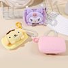 Cartoon Coin Purse Cute Korean Style Pearl Lanyard Small Wallet Ins Mini Doll Square Wallet