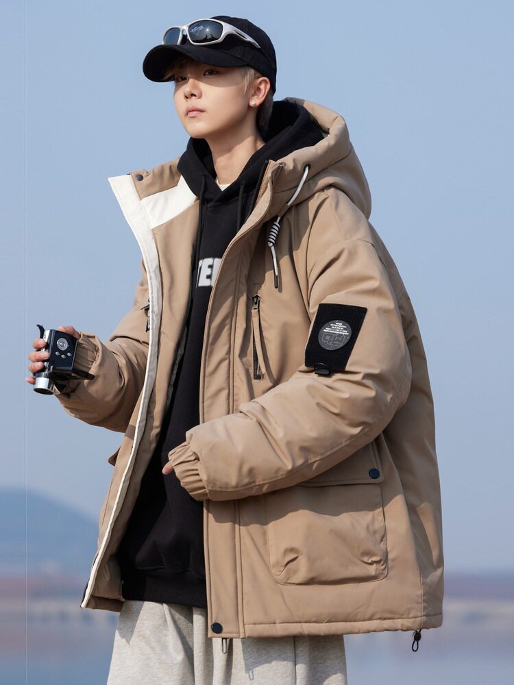 Down Jacket Men's 90 New National Standard White Duck Down Autumn and Winter New Cross-border high quality Hooded Thickened Casual Outdoor Jacket