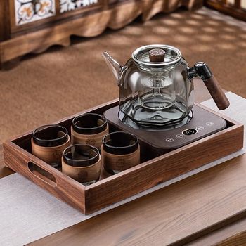 2024 New Tea Maker Health Pot Tea Set Household Small Electric Ceramic Stove Tea Stove High Borosilicate Glass Tea Maker