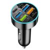 Digital Display Fast Charging Pd+Qc3.0 Cross-Border Car Charger Metal Multi-Function 66W Car Charger Factory Direct Sales Flash Charging