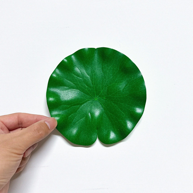 仿真荷叶莲叶EVA浮水荷花水池鱼缸池塘造景装饰表演道具厂家直供