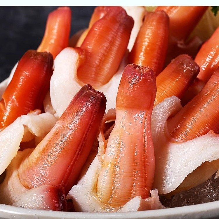 Orchid Clam Iceberg Clam with Ice Coating, Abalone, Arctic Scallop Skirt Sashimi Ingredients for Japanese Sushi Cuisine Commercial Use