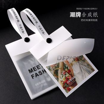 Fashion brand clothing tag custom clothing label in stock simple design big brand anti-theft buckle anti-tear elevator custom-made