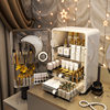 Free Shipping Household Transparent Dust-Proof Cosmetic Storage Box High-End Desktop Storage Cabinet Multi-Layer Drawer-Type Lipstick