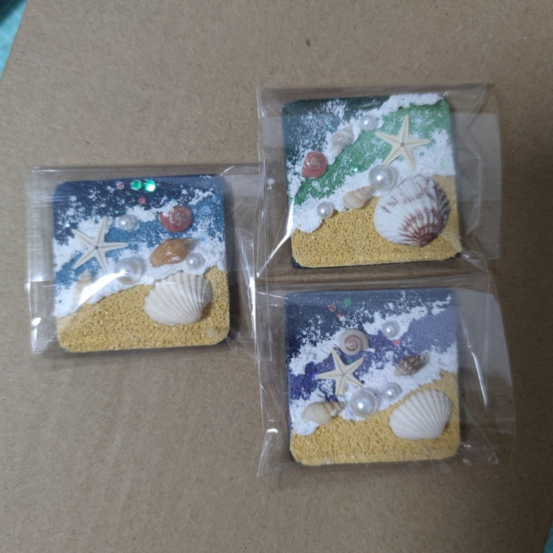 Shell Seaside Travel Commemorative Refrigerator Magnet Small Pendant Personalized Cultural and Creative Hainan Weihai Yantai Pingtan Souvenir