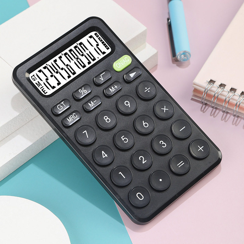 马卡龙彩色便携计算器办公专用计算机学生可爱计算器财务专用