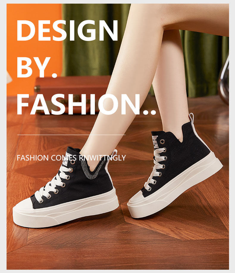 Dép sandal nữ quai chữ V đơn giản chất canvas thoáng mát — Trắng, Đỏ, Đen chi tiết 10