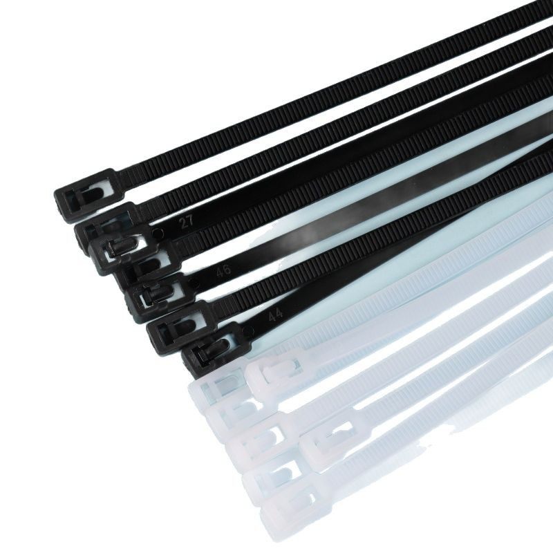Manufacturers in stock a large number of wholesale loose cable ties 4*150 8X200 can be recycled live buckle cable ties