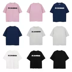Cross-Border Trendy Brand American Classic Letter Minimalist Print Loose Casual Pure Cotton Short-Sleeve Unisex Couple Matching Collection