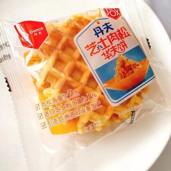 Denver Cheese Meat Floss Waffles 40g Baked Pastry Snack Crispy Dessert