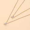 Niche Design Zircon Necklace Water Drop Goose Egg Oval Single Stacked Fashionable Elegant Necklace Wholesale