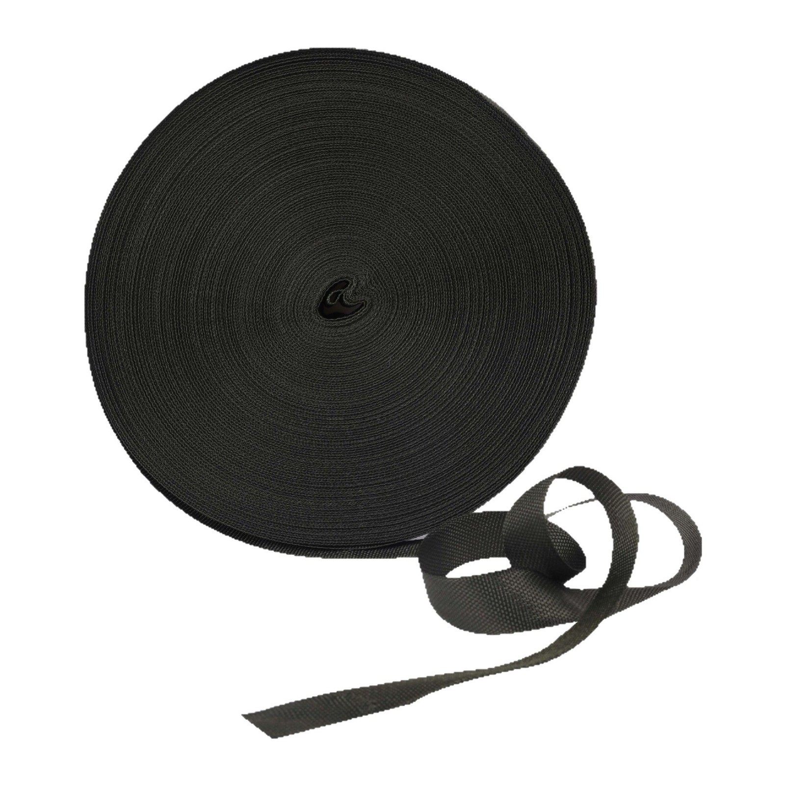 Source Factory Spot Direct Sales 900D Polypropylene Pp Edge Webbing Luggage Clothing Accessories Encrypted Black Webbing