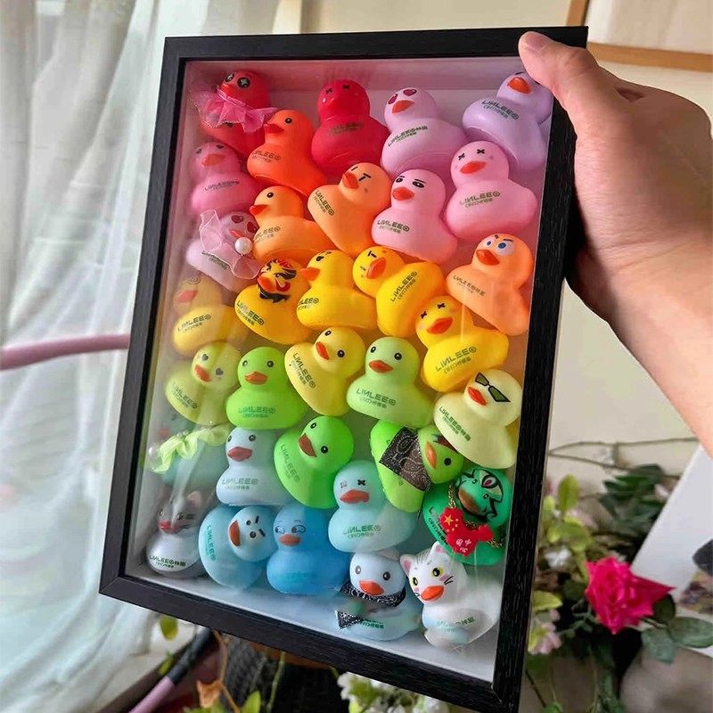 Suitable for Linlee Neighborhood Linli Duck Duck Photo Frame Duck Storage Box Display Stand Blind Box Hollow Picture Frame