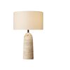Nordic Simple Modern Travertine Table Lamp Designer Living Room Study Bedroom Bedside Lamp Wabi-Sabi Style B&B Decorative Lamp