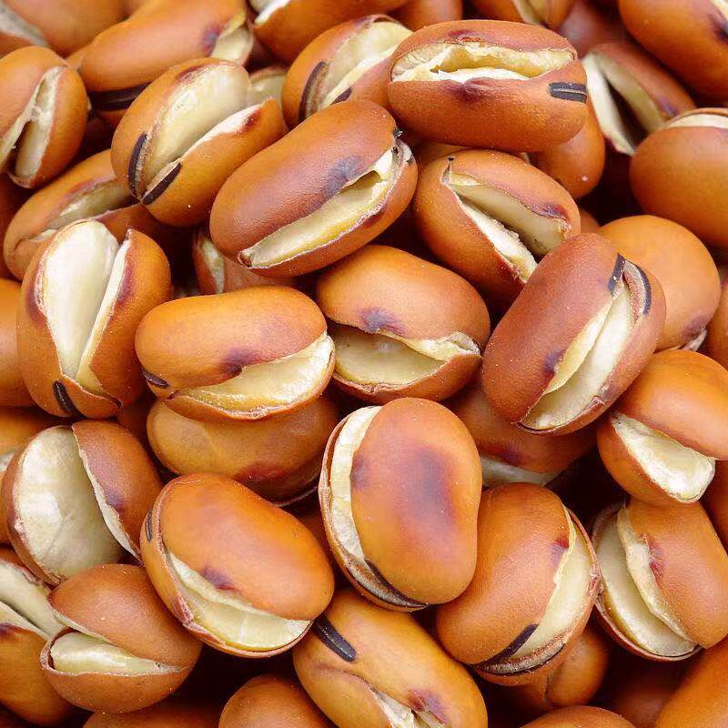 Original Flavor Dried Roasted Broad Beans, Orchid Beans, Nostalgic Snacks, Farm Specialty from Sichuan, Dried Broad Beans in Bulk