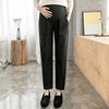 Pregnant women's woolen casual pants 2024 autumn and winter starry sky pattern belly support pants thickened leggings outer wear loose fashion mom pants