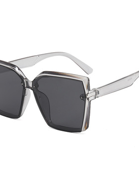 网红大框抄片太阳眼镜 太阳镜防紫外线大脸遮阳ins墨镜女款