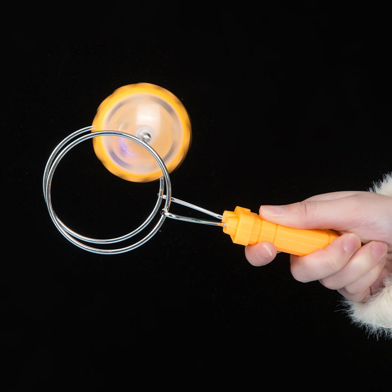 Internet Celebrity Luminous Hand-Cranked Gyro Magic Track Yo-Yo Rotating Yo-Yo Stall Promotion Toys and Gifts Wholesale