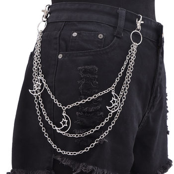 European and American Cross-Border Jewelry Fashion Trendy Christmas Elements Snowman Snowflake Gift Accessories Multi-Layer Metal Trouser Chain