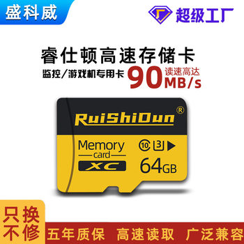 Ruishton High Speed Memory Card 64g Monitoring TF Card 32G Card 128G Camera 256G CarLog Memory Card