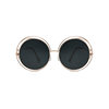 Korean fashion metal double ring sunglasses reflective HD color film sunglasses men and women fashion sunglasses wholesale