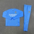 2526 real madrid light blue player edition half zip set