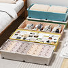 Bed Storage Box with Wheels Drawer Type Flat Clothes Quilt Storage Artifact Household Finishing Box Bed Storage Box