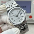 Women's white steel white plate-36mm